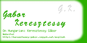 gabor keresztessy business card
