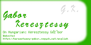 gabor keresztessy business card